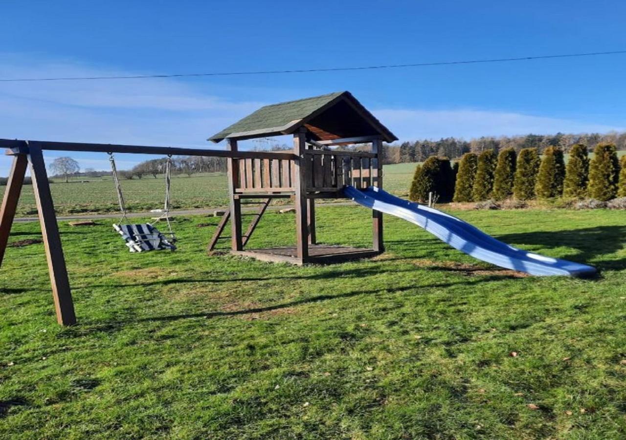 Exklusive Naturoase direkt am Ars Natura Wanderweg mit Panoramablick auf Melsungen Exterior foto